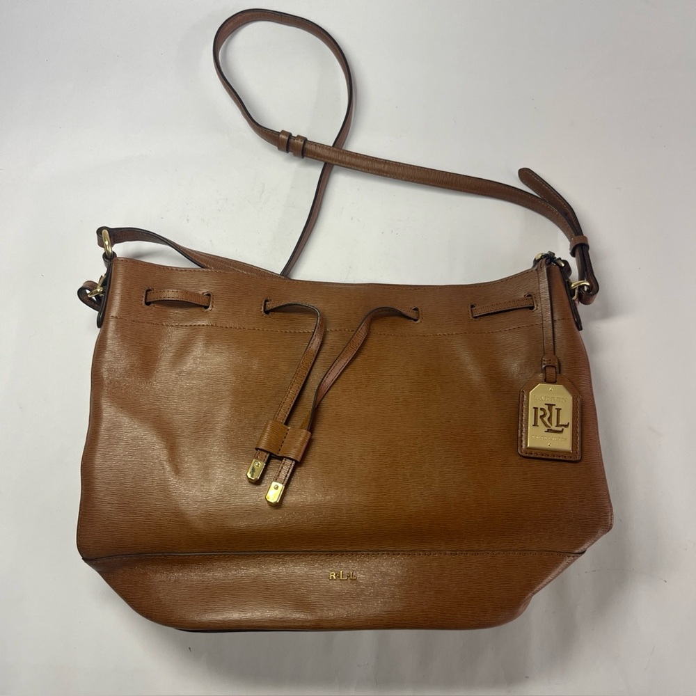 Ralph Lauren Large Tan Drawstring Bag